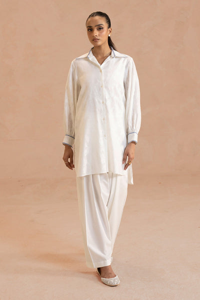 2 Piece - Embroidered Self Jacquard Suit - MCP1912 - Shop Now at Kayseria