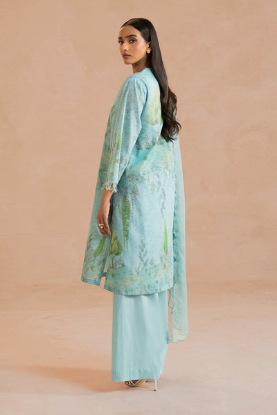 3 Piece - Printed & Embroidered Cotton Lawn Suit - MC1826 - Shop Now at Kayseria