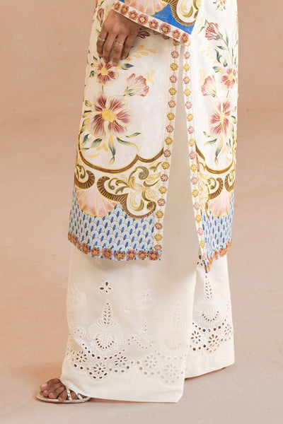 Embroidered Cambric Trousers - MCP1910-2 - Shop Now at Kayseria