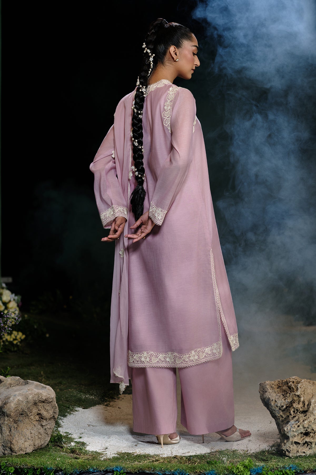 4 Piece - Embroidered Kara Cotton Suit - MCP1704-1 - Shop Now at Kayseria