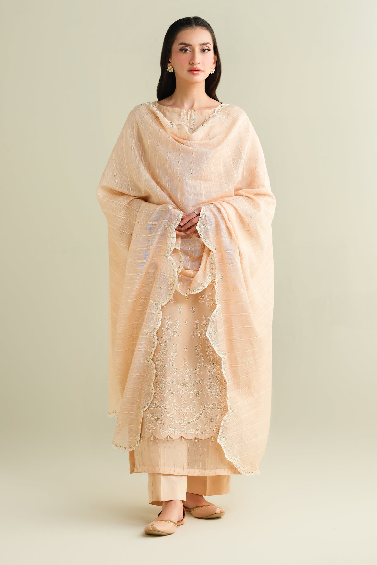 3 Piece -  Embroidered Lawn Suit - C6190 - Shop Now at Kayseria