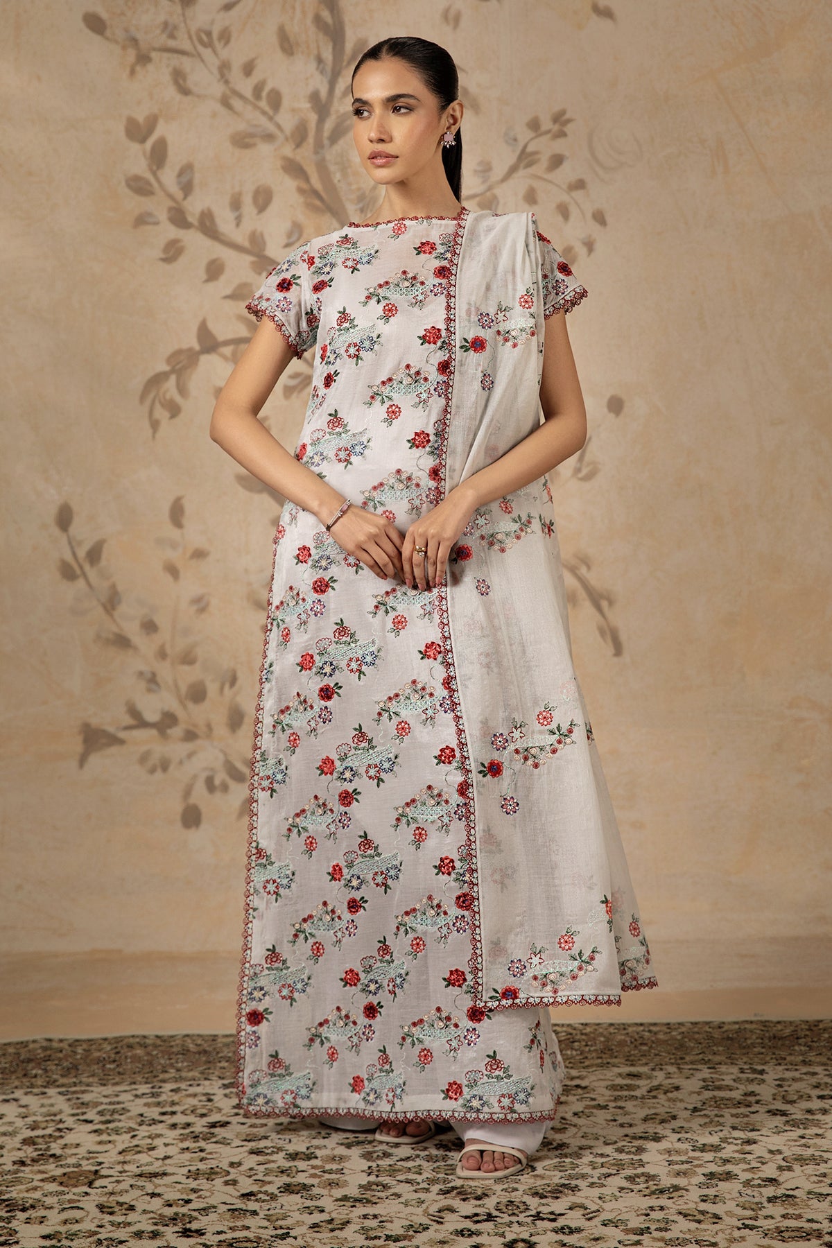 4 Piece - Embroidered Masuri Suit - MC1601-2 - Shop Now at Kayseria