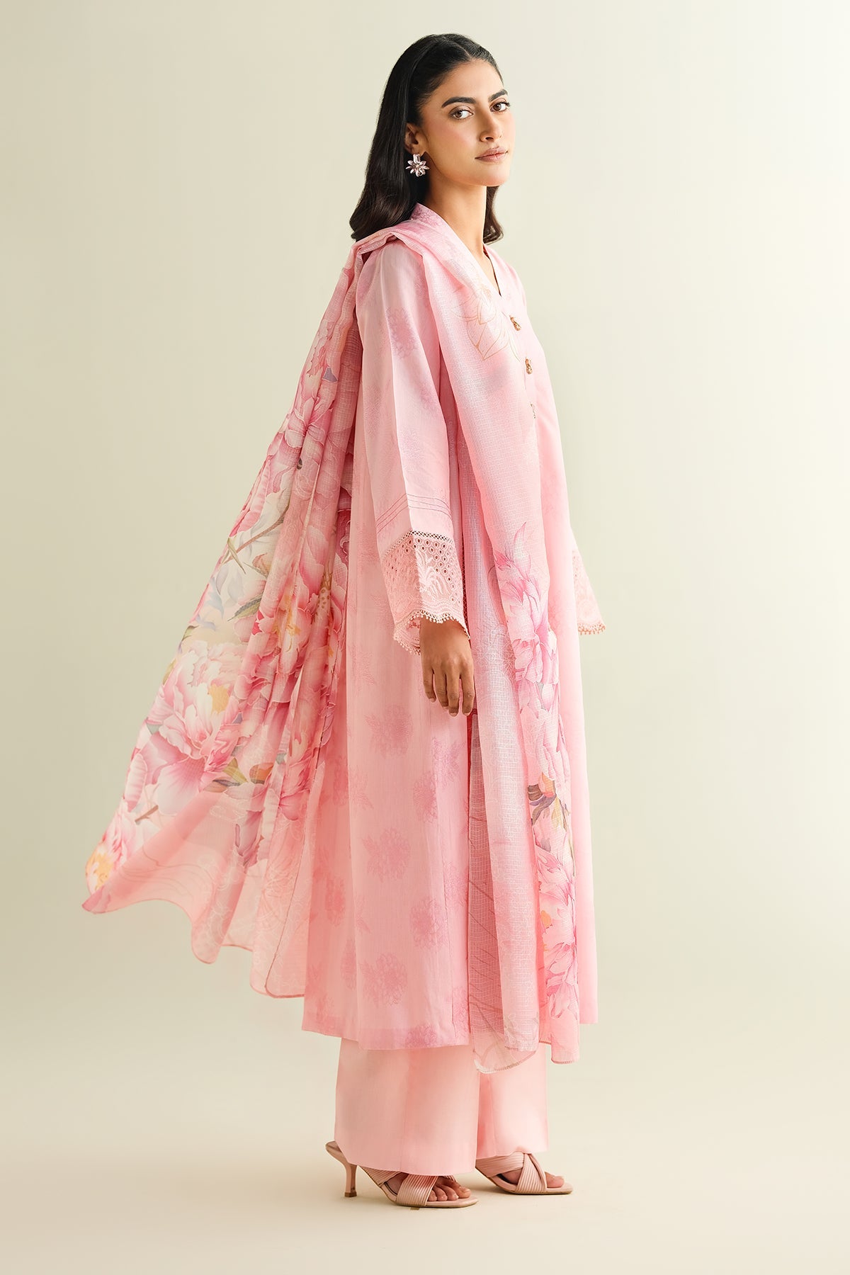 3 Piece - Embroidered Jacquard Suit - C6175 - Shop Now at Kayseria