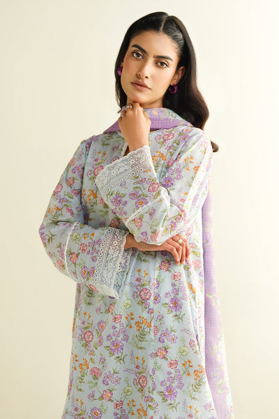 3 Piece - Printed & Embroidered Lawn Suit - C6132 - Shop Now at Kayseria