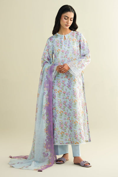 3 Piece - Printed & Embroidered Lawn Suit - C6132 - Shop Now at Kayseria