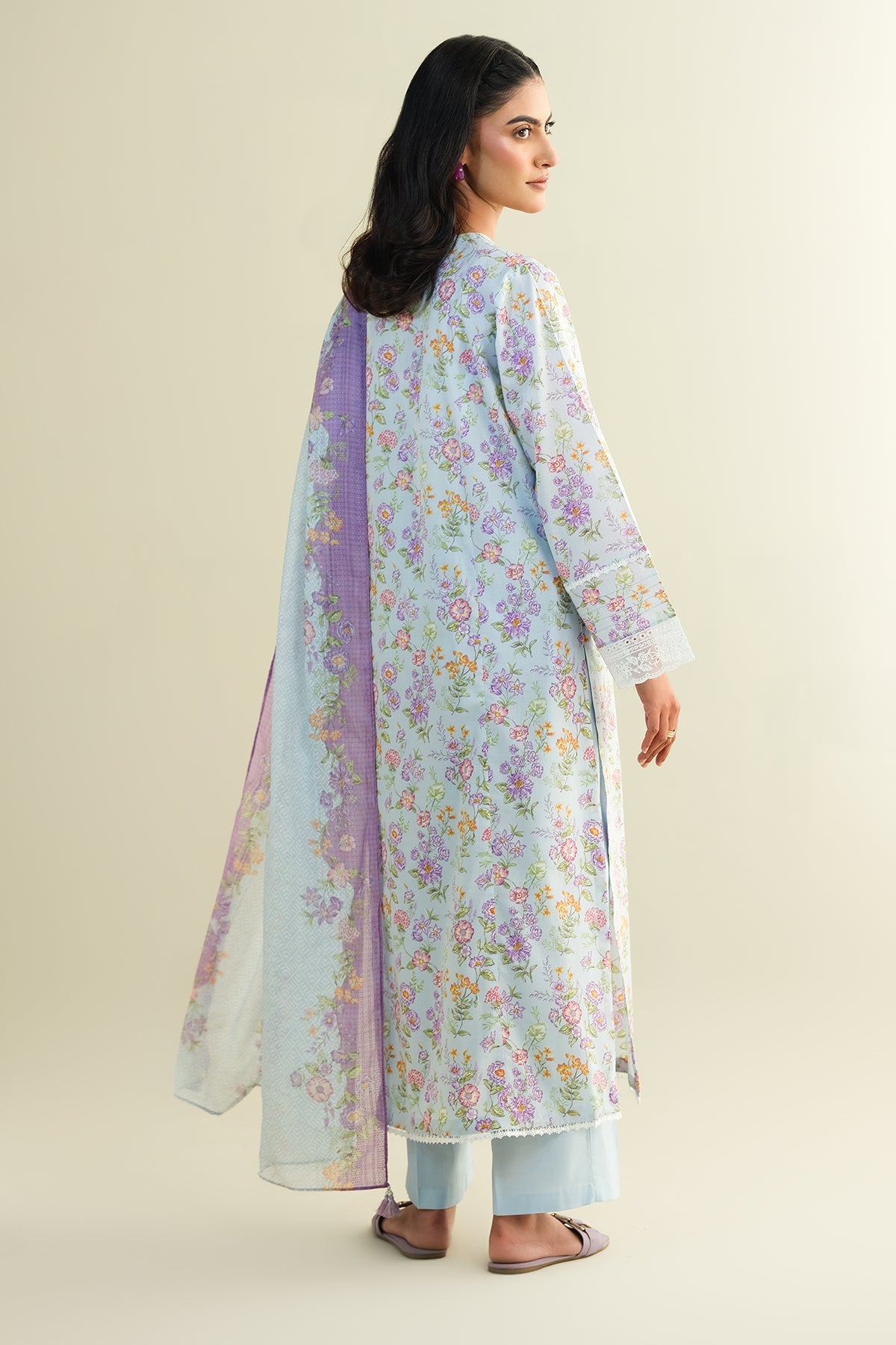 3 Piece - Printed & Embroidered Lawn Suit - C6132 - Shop Now at Kayseria