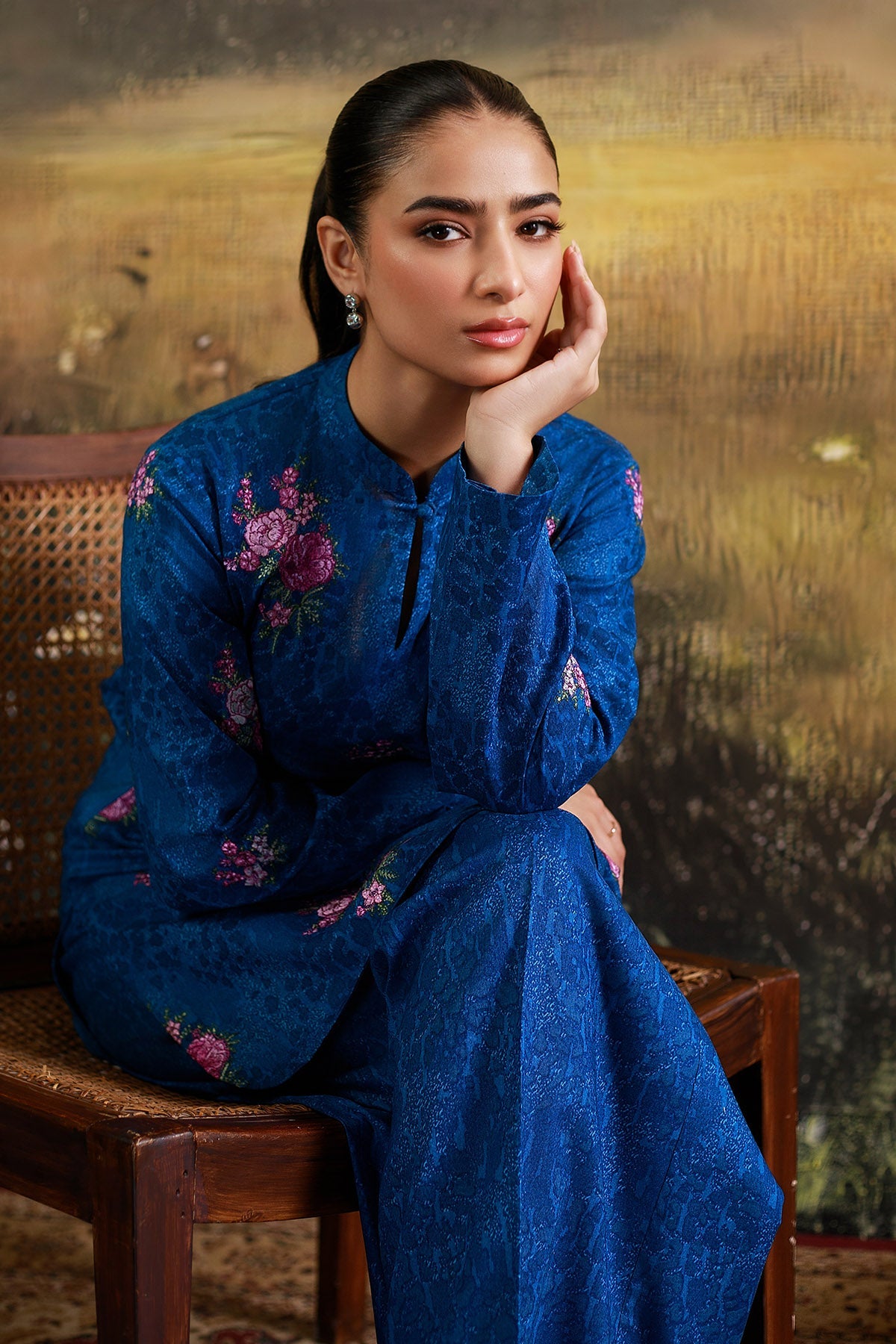 2 Piece - Printed & Embroidered Khaddar Suit - C6345 - Shop Now at Kayseria
