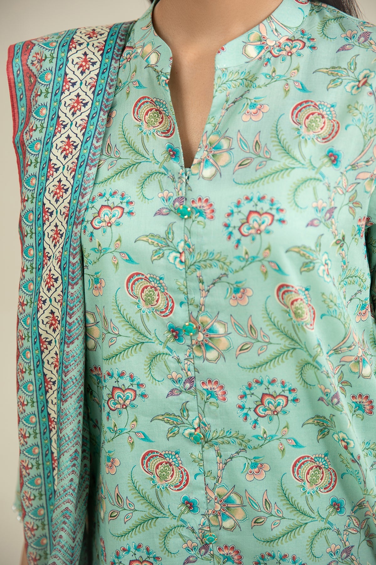 3 Piece - Printed Lawn Suit - X6217 R - Shop Now at Kayseria