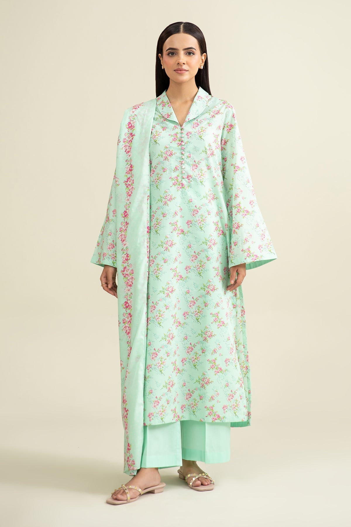 3 Piece - Printed Lawn Suit - X6214 R - Shop Now at Kayseria