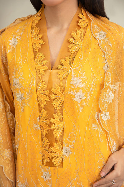 3 Piece - Embroidered & Embelished Suit - E1715 - Shop Now at Kayseria