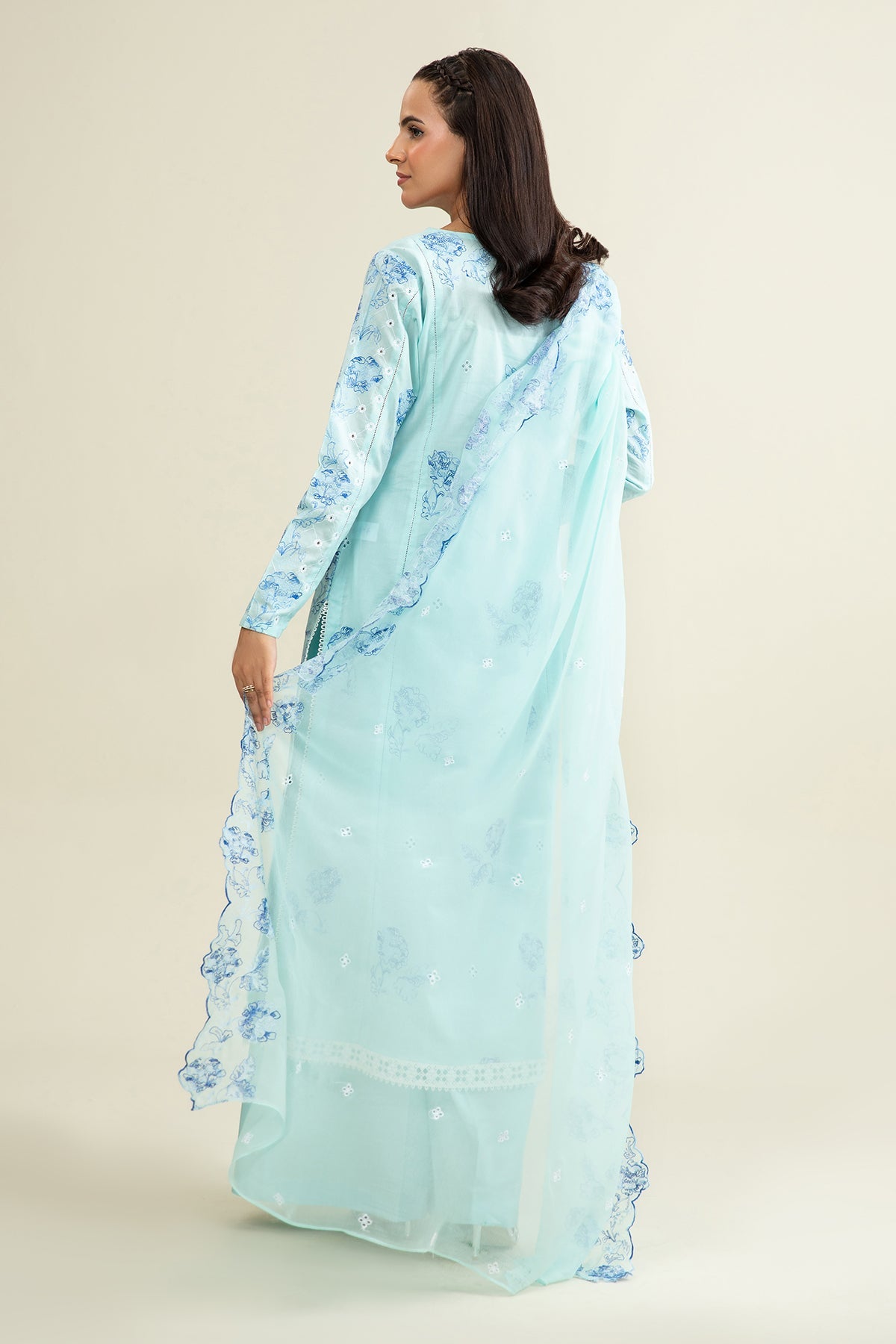 3 Piece - Embroidered Suit - E1906 - Shop Now at Kayseria