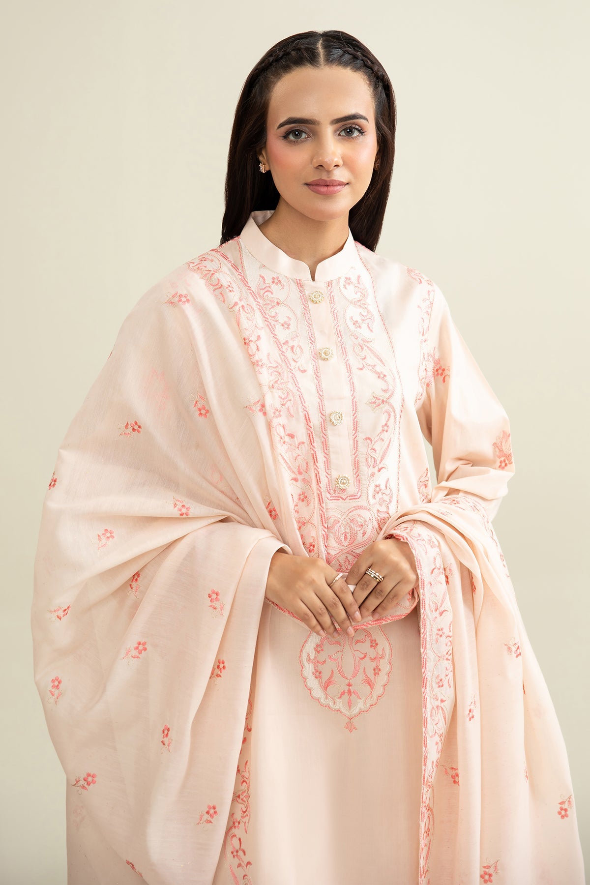 3 Piece - Embroidered Suit - E1719 - Shop Now at Kayseria