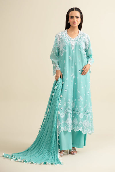 Embroidered Malmal Dupatta - MC1825-2 - Shop Now at Kayseria