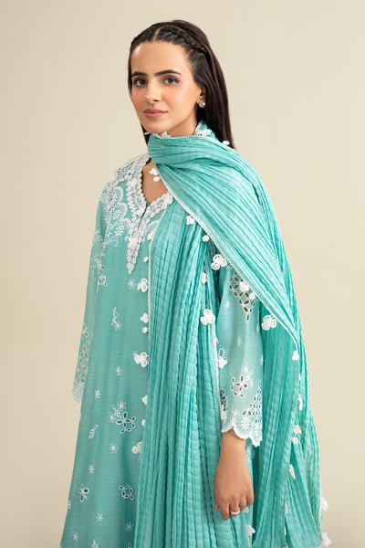 Embroidered Malmal Dupatta - MC1825-2 - Shop Now at Kayseria