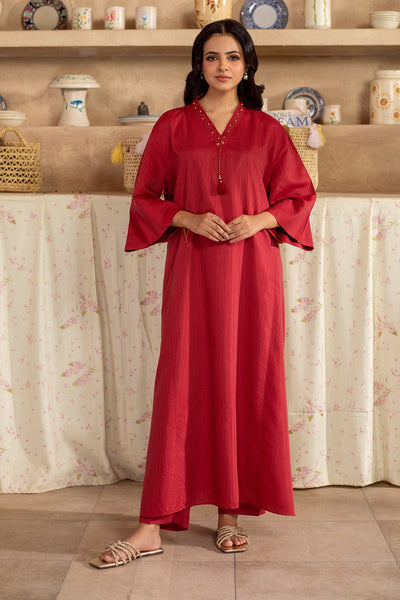 2 Piece - Embellished Jacquard Suit - KPW25-P3661 - Shop Now at Kayseria