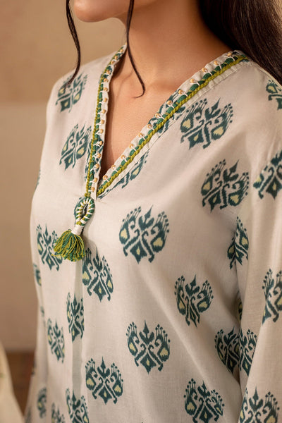 2 Piece - Printed & Embellished Khaddar Suit - KPW25-P3675 - Shop Now at Kayseria