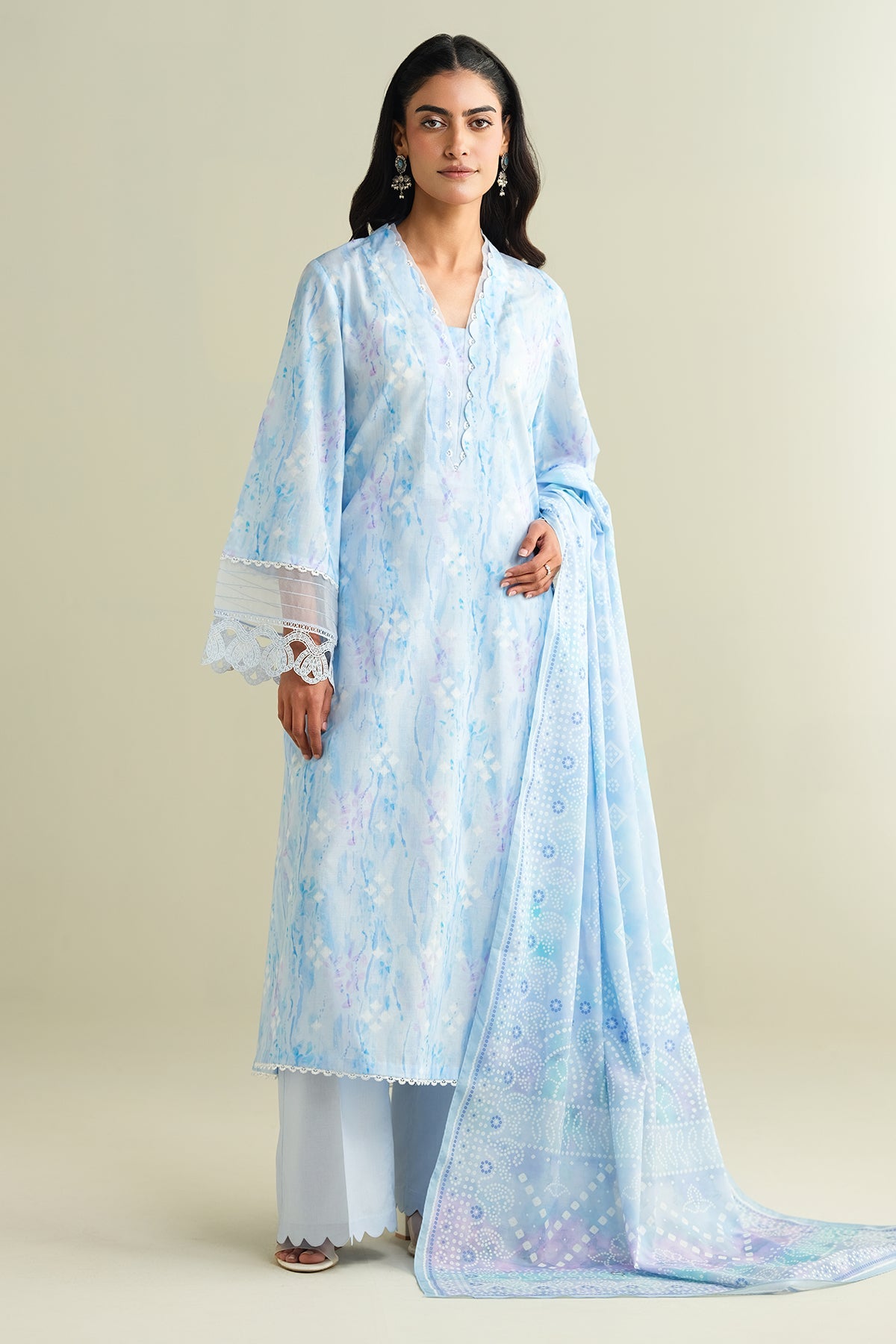3 Piece - Printed Suit - C6145 - Shop Now at Kayseria