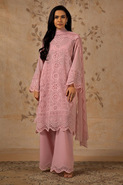 4 Piece - Embroidered Pure Voile Suit - MC 1703 - Shop Now at Kayseria