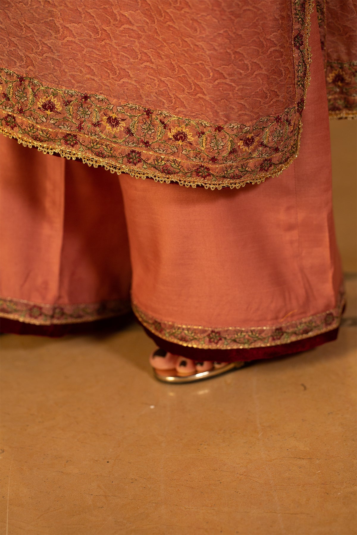 3 Piece -  Printed & Embroidered Nap Shimmer Suit - MCP1507 - Shop Now at Kayseria