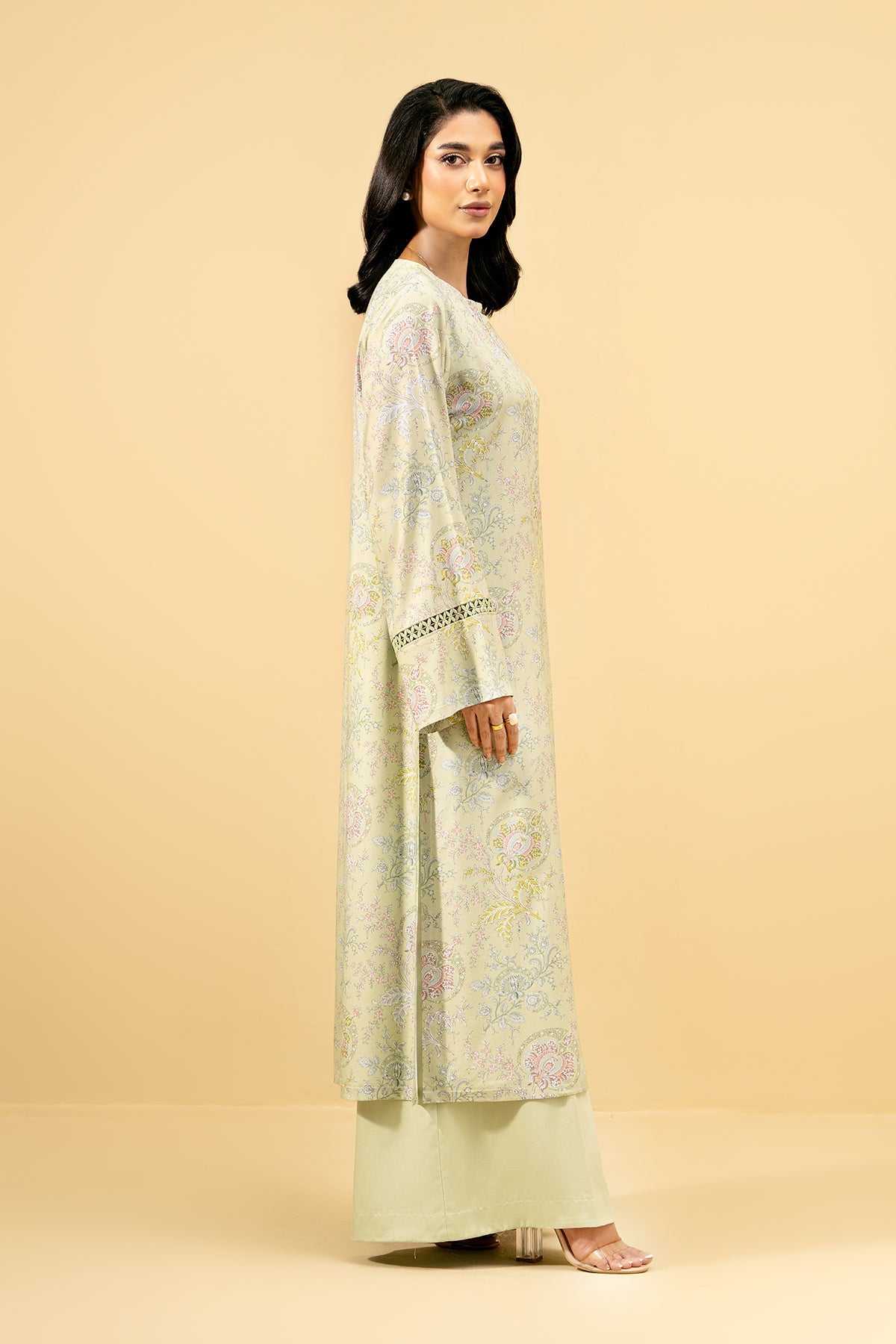 2 Piece - Printed Percale Suit - C6087-1 - Shop Now at Kayseria