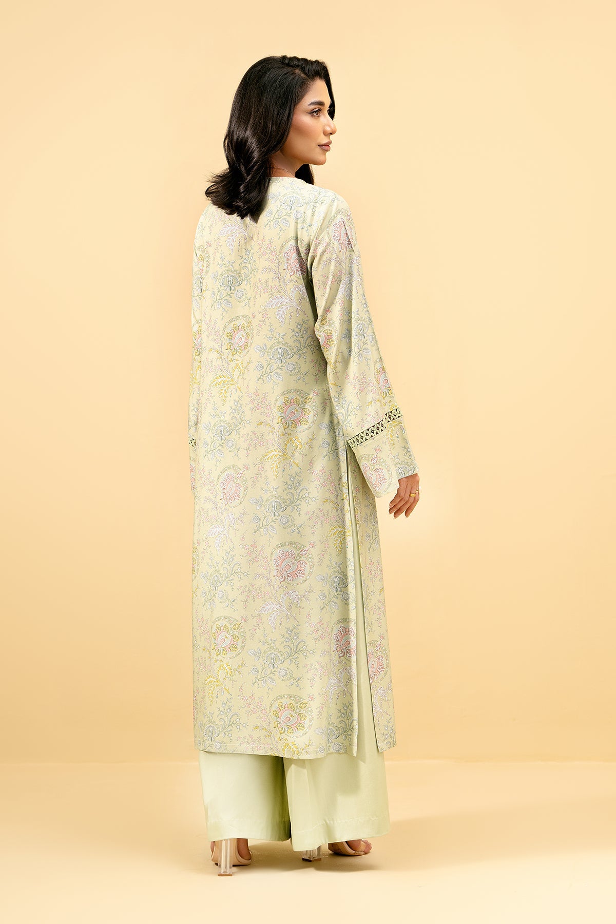 2 Piece - Printed Percale Suit - C6087-1 - Shop Now at Kayseria