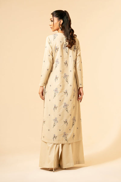 2 Piece - Embroidered Viscose Karandi Suit - E1368 - Shop Now at Kayseria