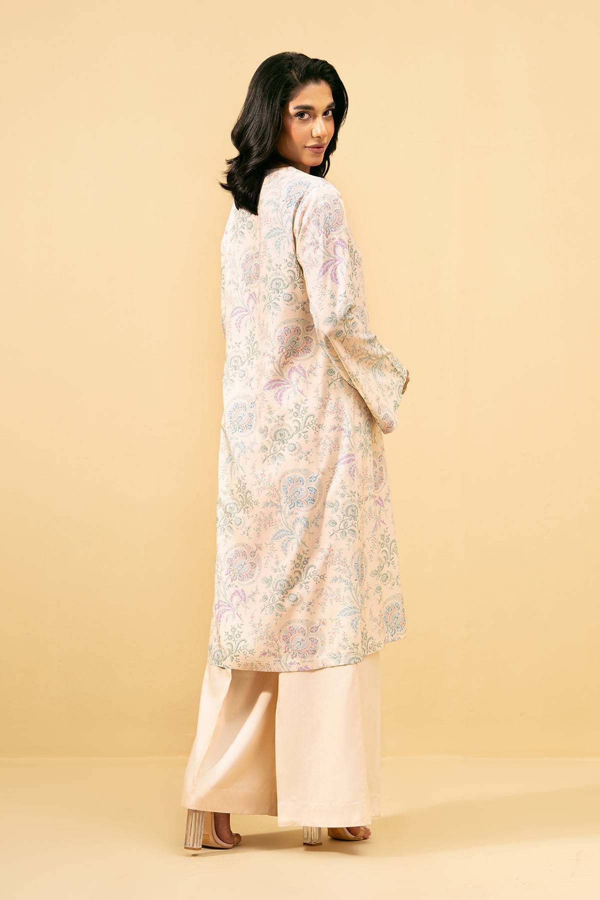 2 Piece - Printed Percale Suit - C6087-2 - Shop Now at Kayseria