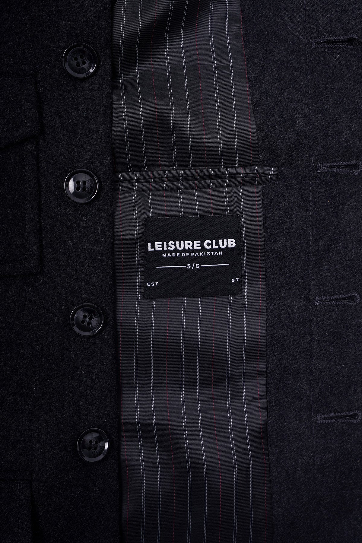 Band Wool Coat - BCO602A424 - Shop Now at Leisure Club