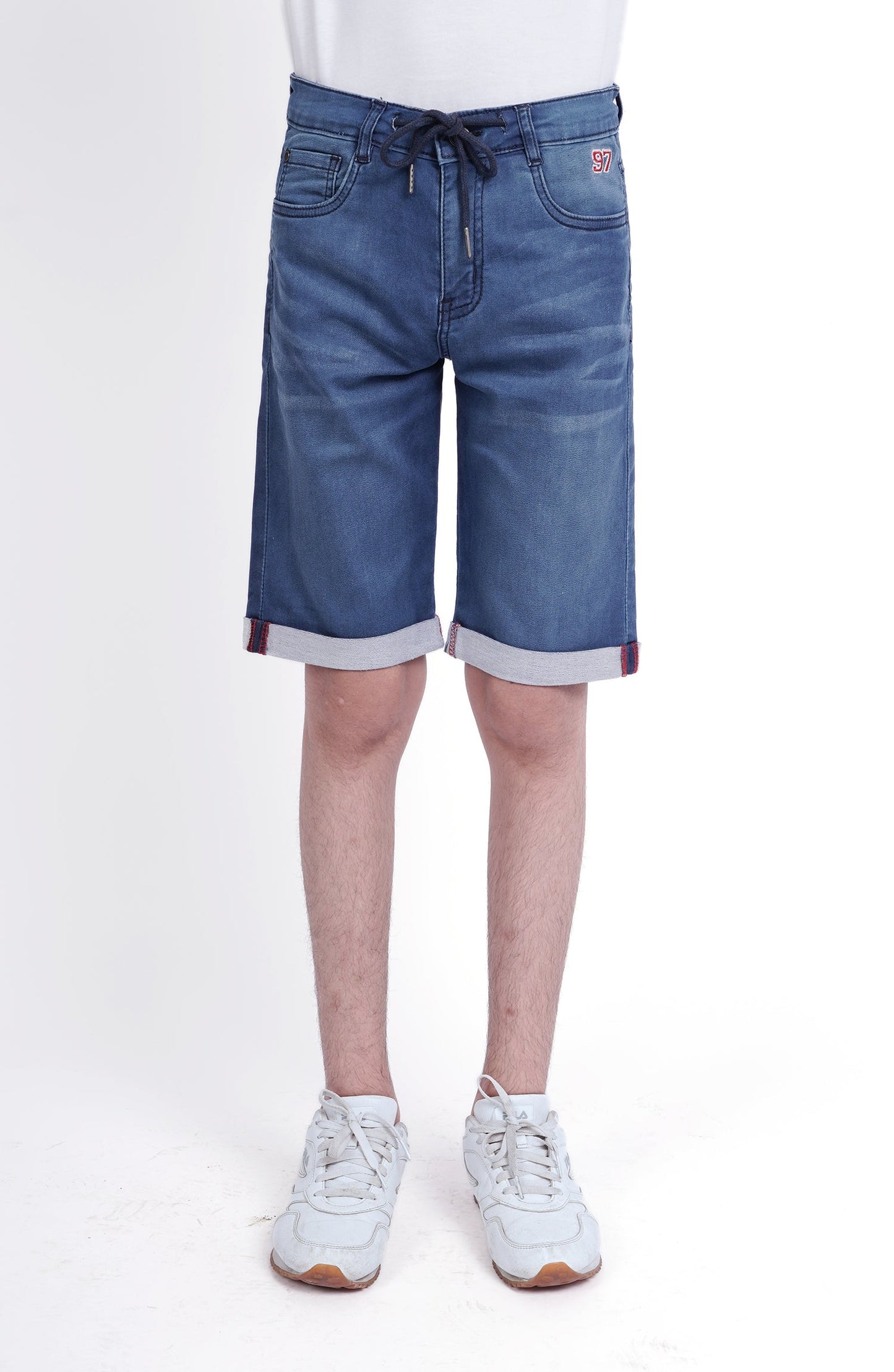Terry Denim Shorts