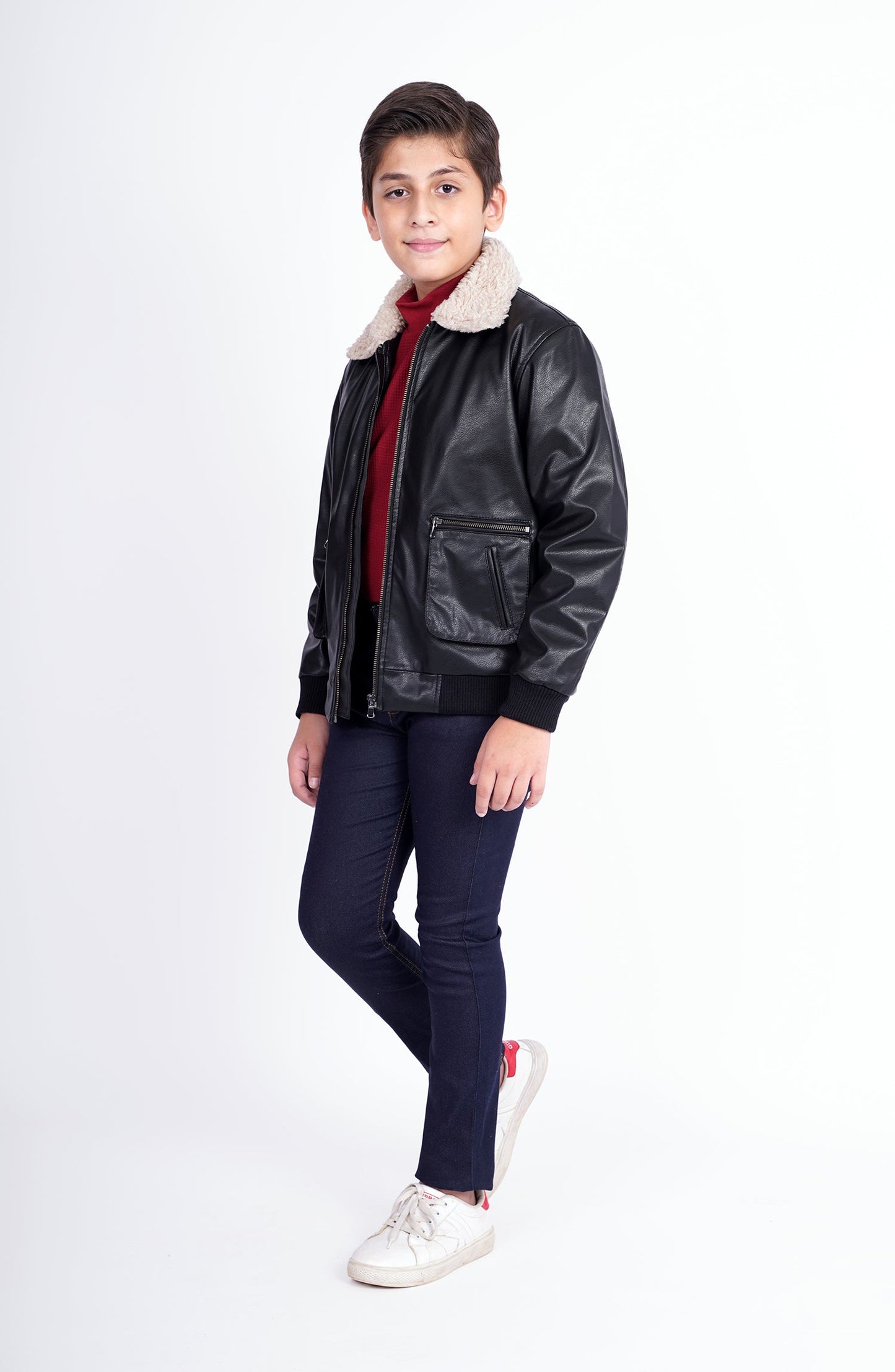 Pu Pilot Jacket