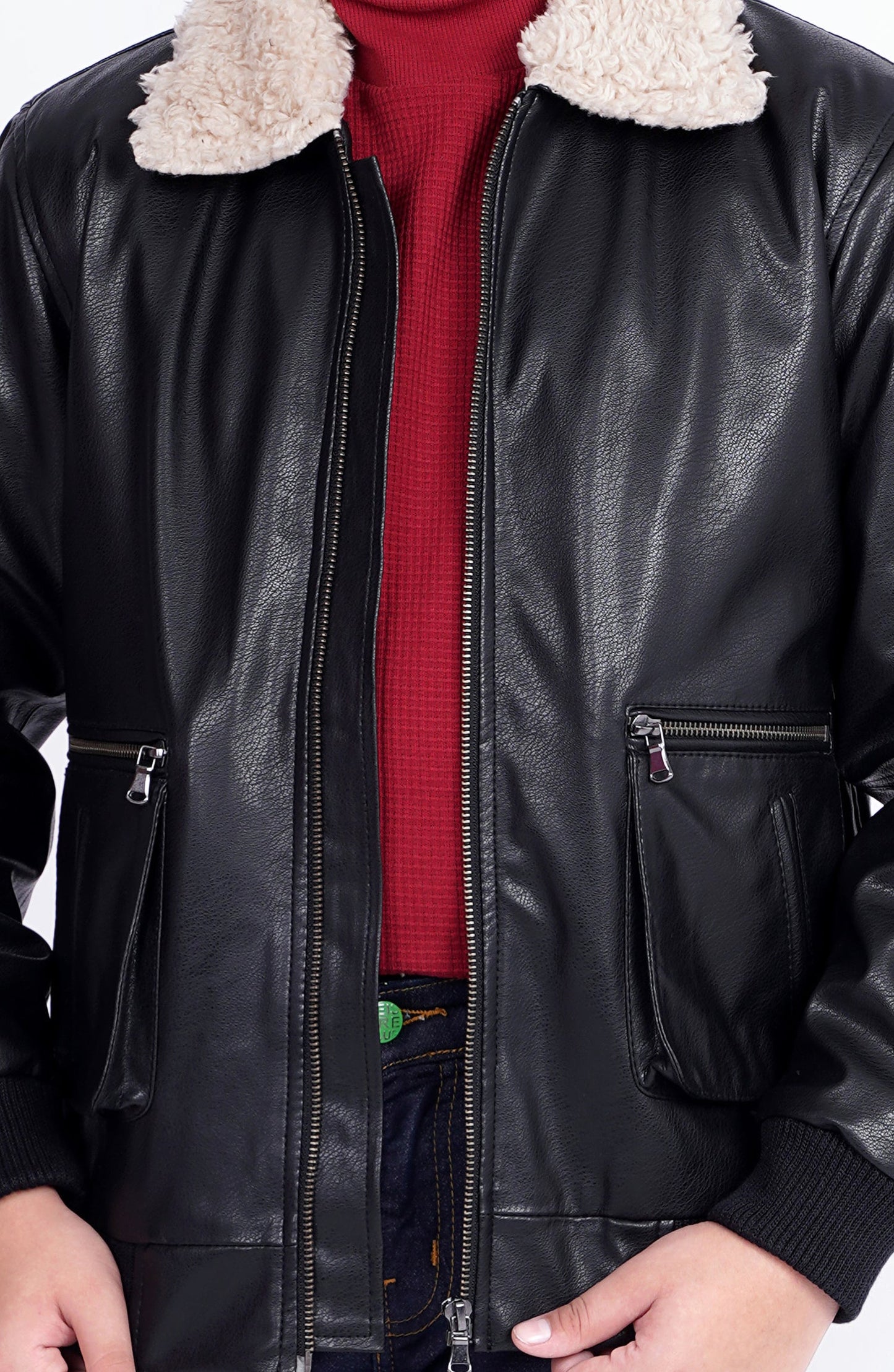 Pu Pilot Jacket