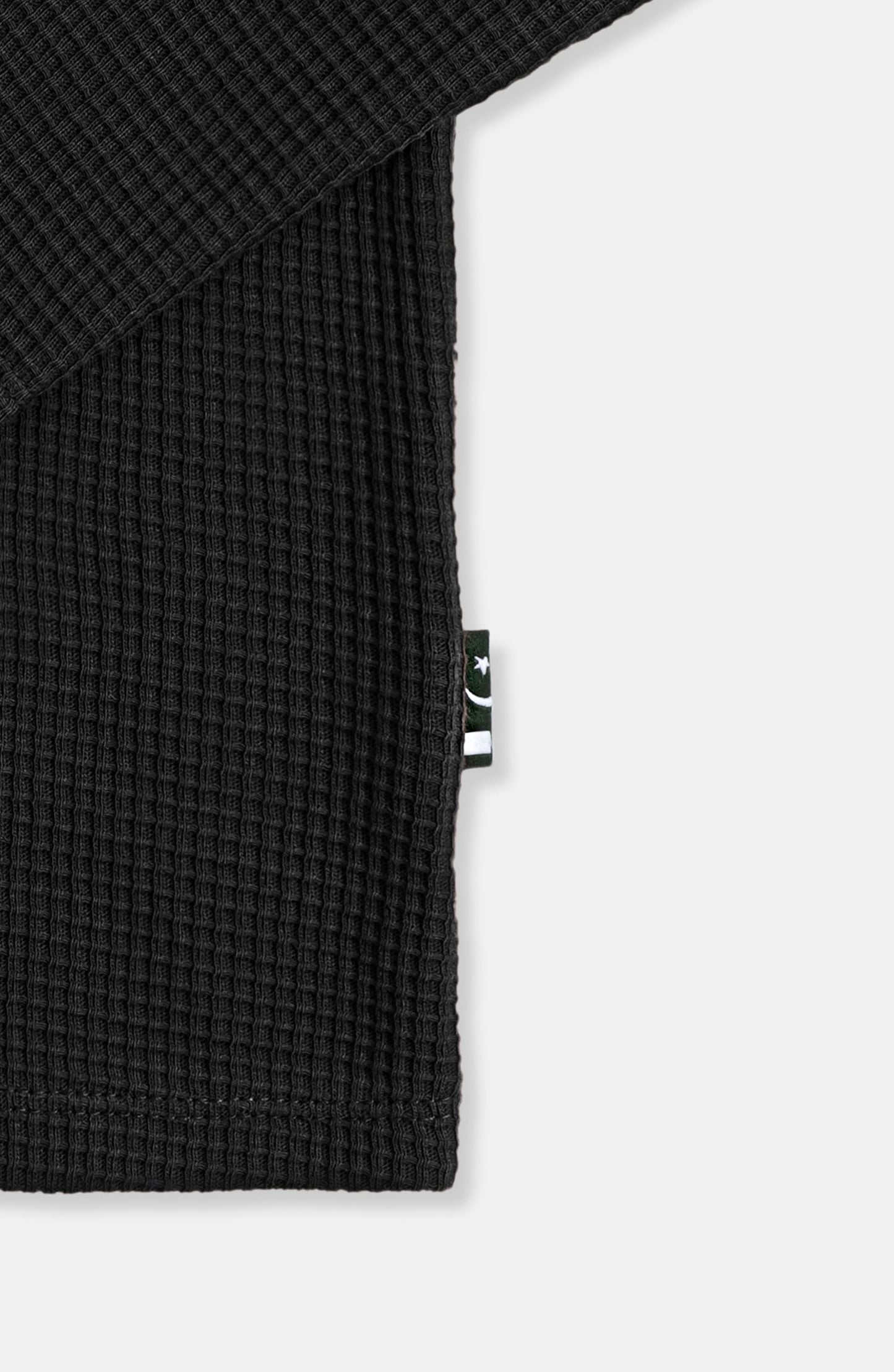 Basic Mockneck In Waffle Knit
