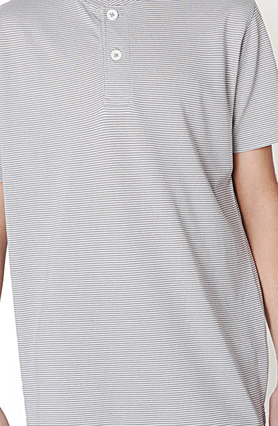 Yarn Dyed Henley - BK701A124 - Shop Now at Leisure Club