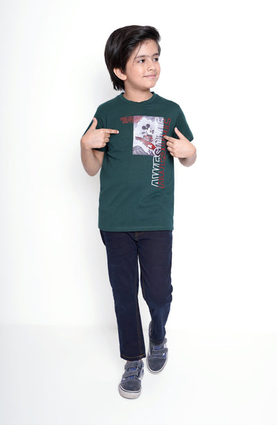 Single Jersey Graphic T Shirt - BK925324 - Shop Now at Leisure Club