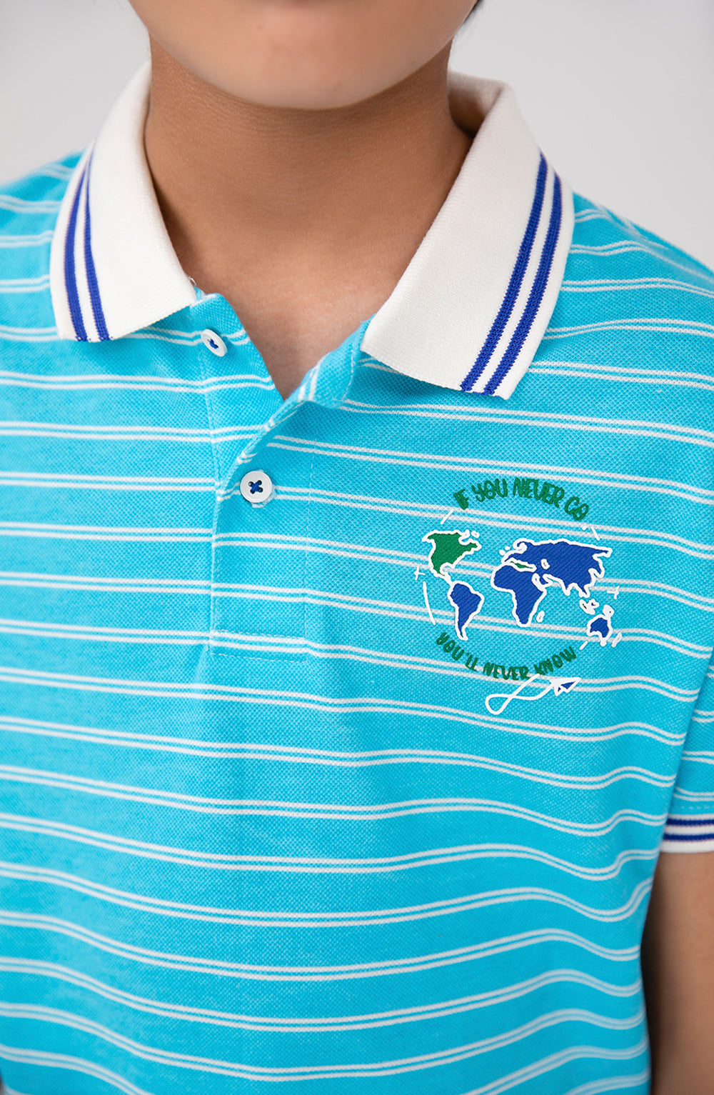 Boys Striper Polo - BKP705325 - Shop Now at Leisure Club