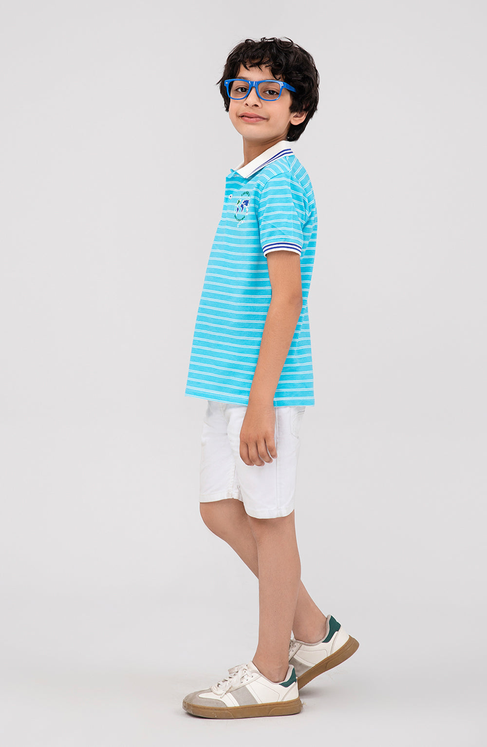 Boys Striper Polo