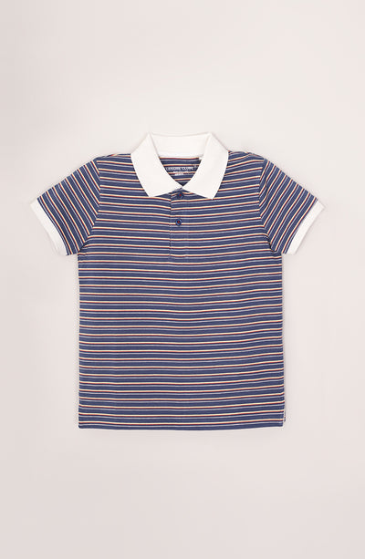 Boys Striper Polo - BKP755325 - Shop Now at Leisure Club
