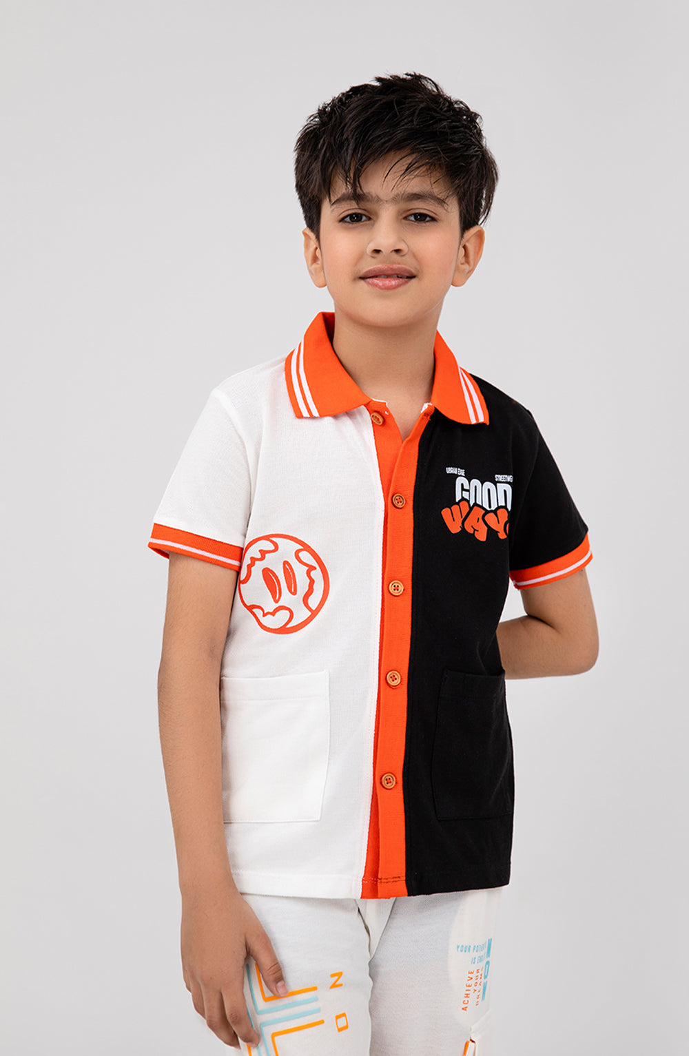 Boys Button Down Shirt-BKT710325