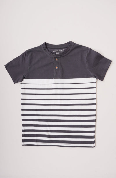 Boys Striper Henley - BKT761325 - Shop Now at Leisure Club