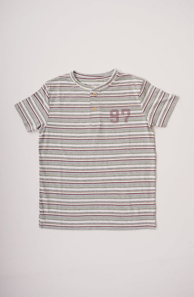Boys Striper Henley - BKT765325 - Shop Now at Leisure Club