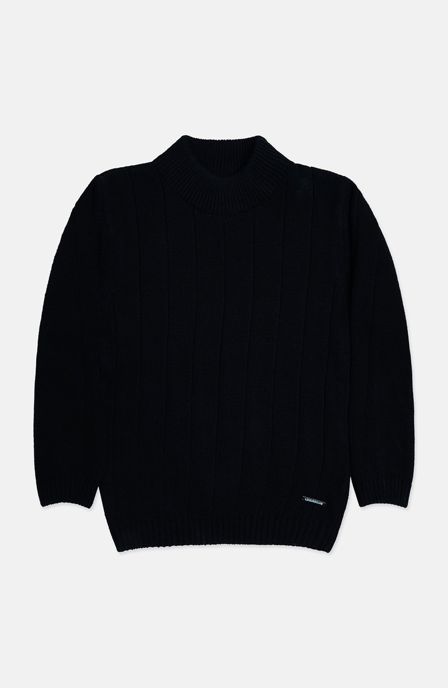 Mock Neck Drop Needle Sweater