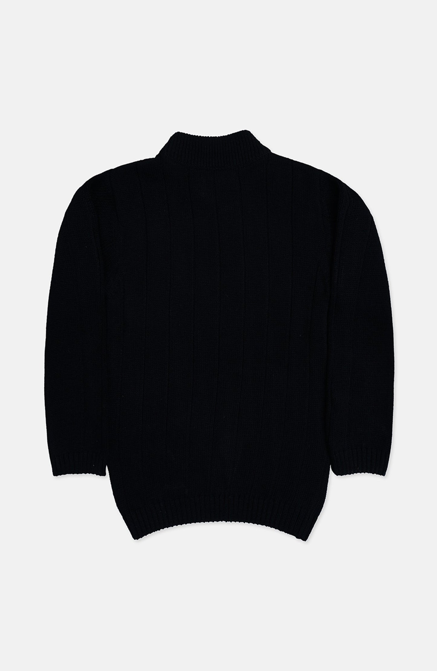 Mock Neck Drop Needle Sweater