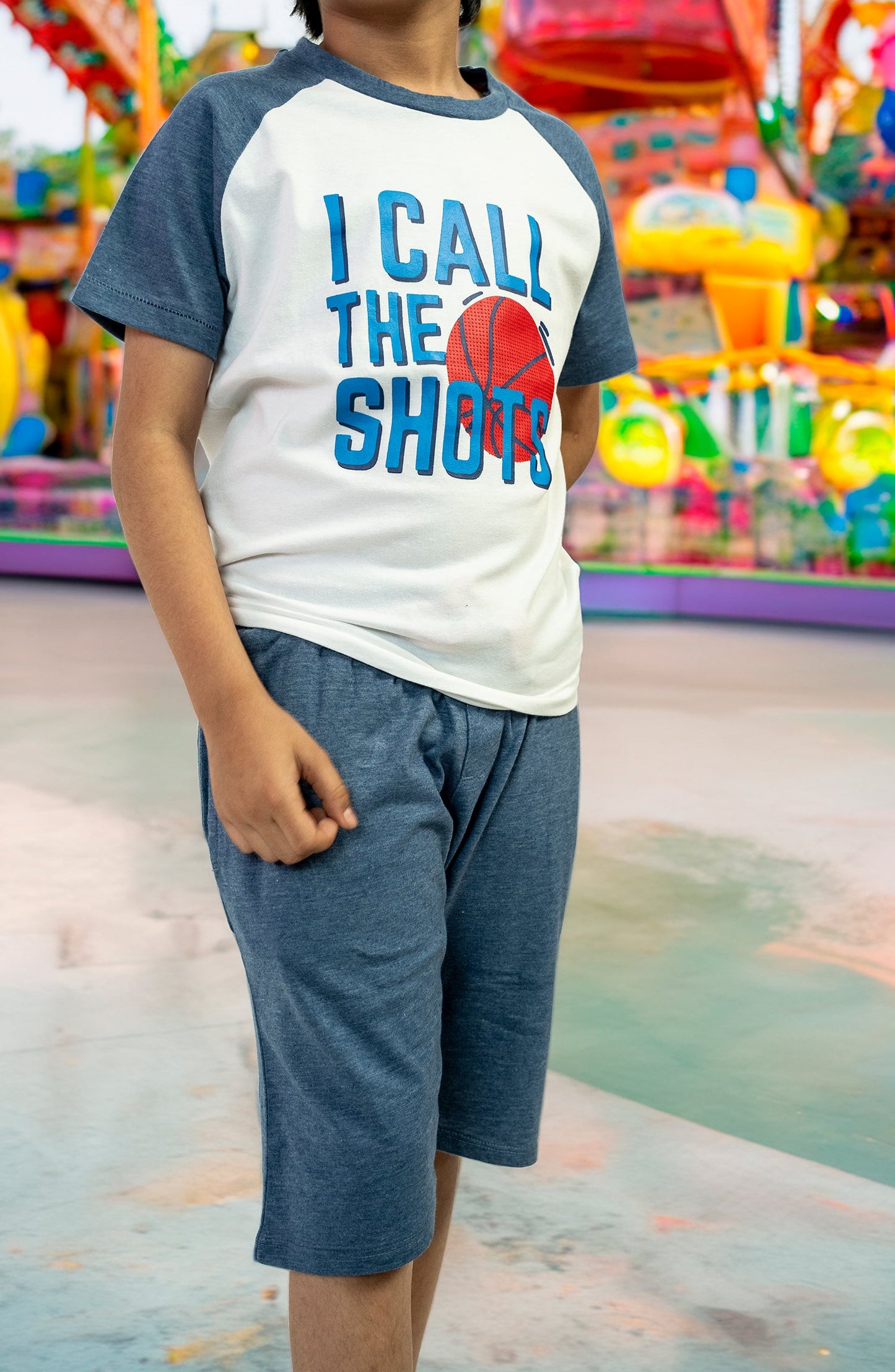 Graphic T Shirt With Contrast - BSU906324 - Shop Now at Leisure Club