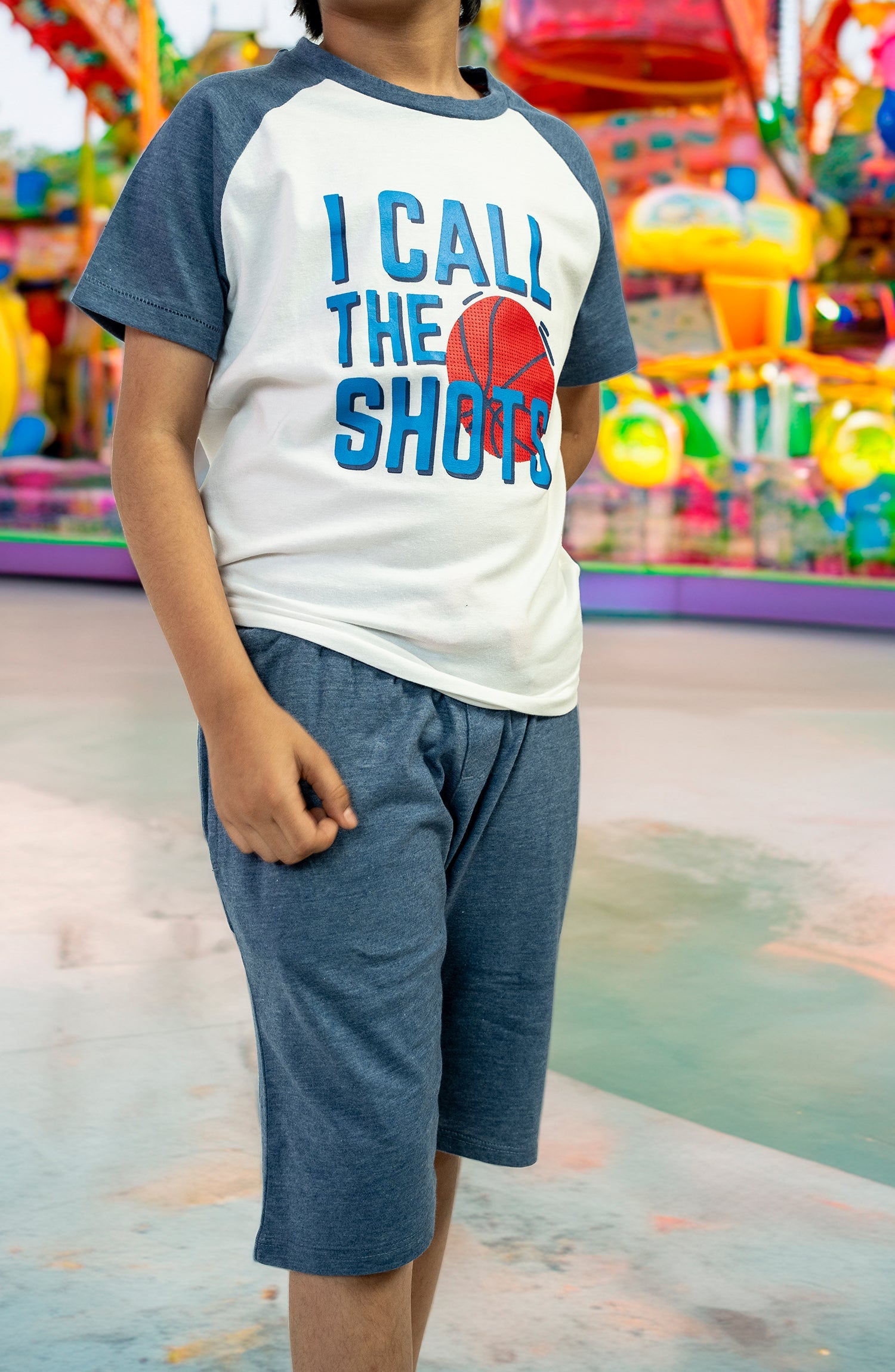 Graphic T Shirt With Contrast - BSU906324 - Shop Now at Leisure Club