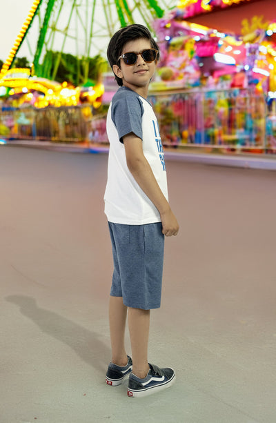 Graphic T Shirt With Contrast - BSU906324 - Shop Now at Leisure Club