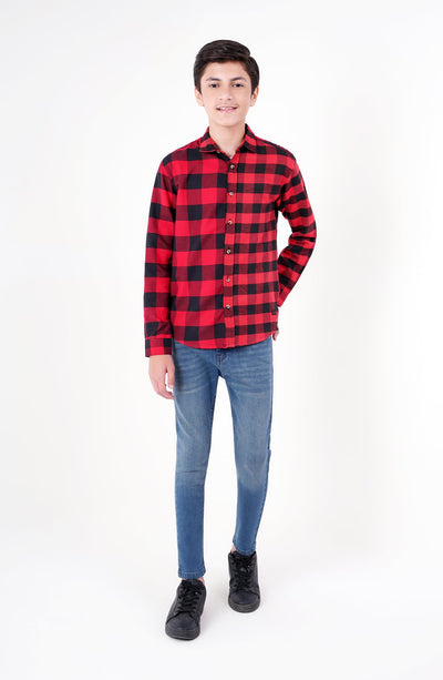 Boys Mix & Match Check Shirt - BW601423 - Shop Now at Leisure Club