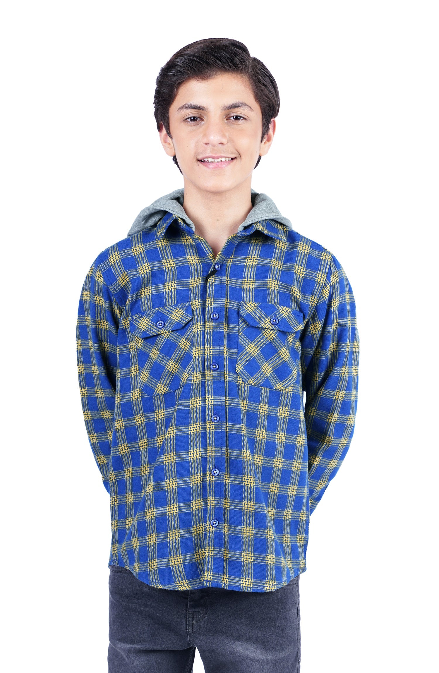 Boys Checker Flannel Shirt - BW603423 - Shop Now at Leisure Club