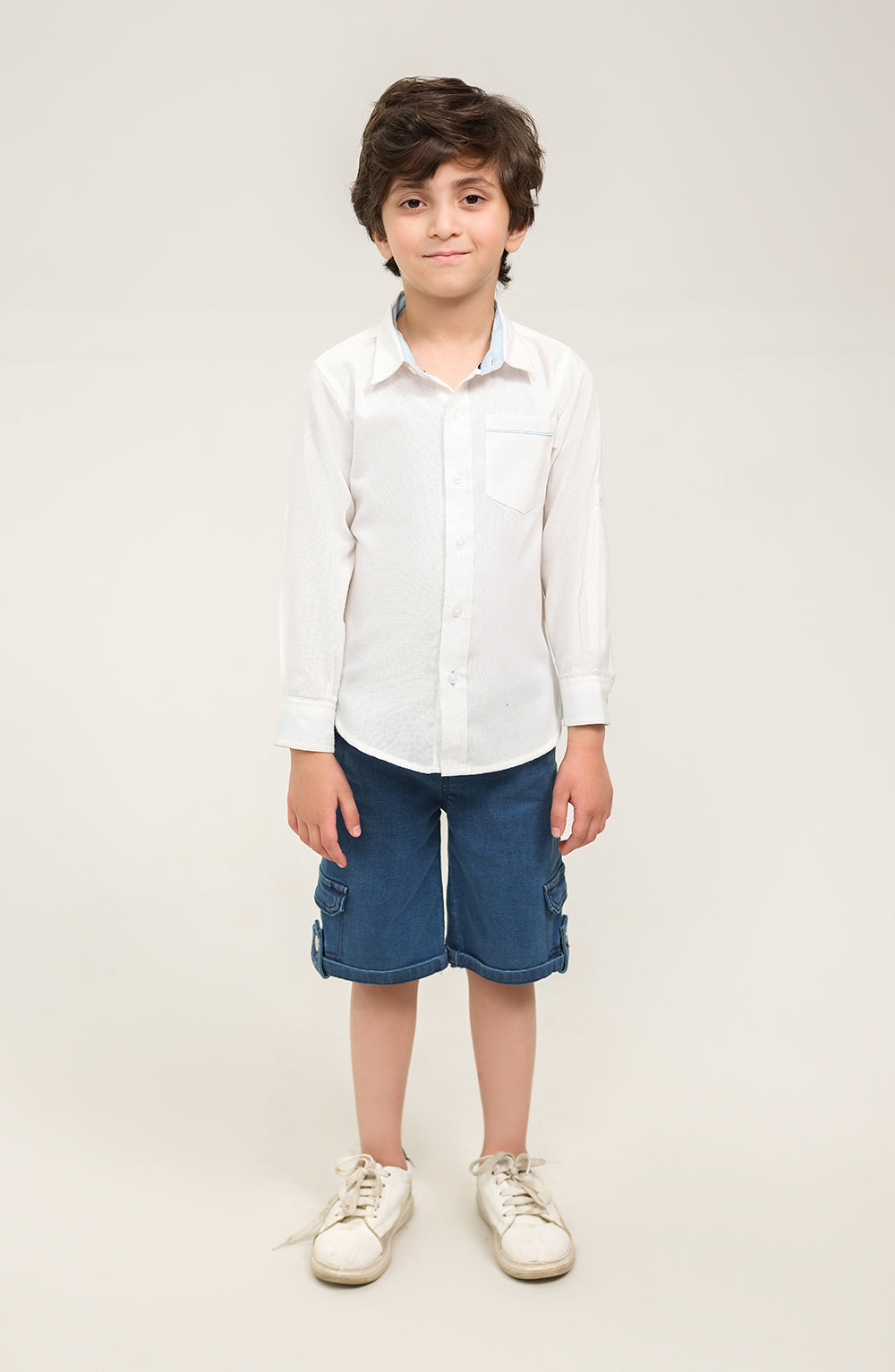 Boys White Oxford Shirt - IBW701125 - Shop Now at Leisure Club