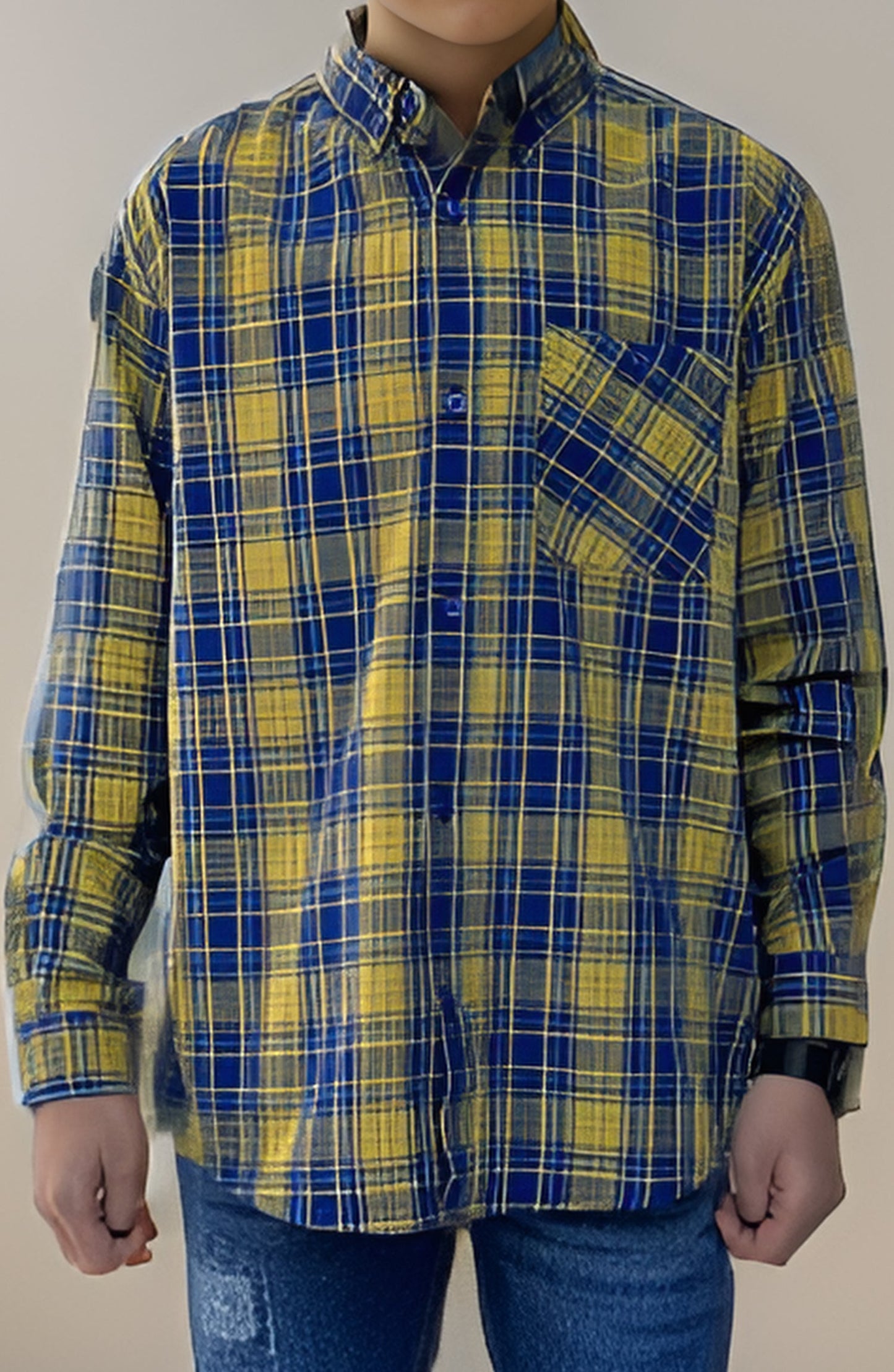 Boys Plaid Shirt - BW704A124 - Shop Now at Leisure Club