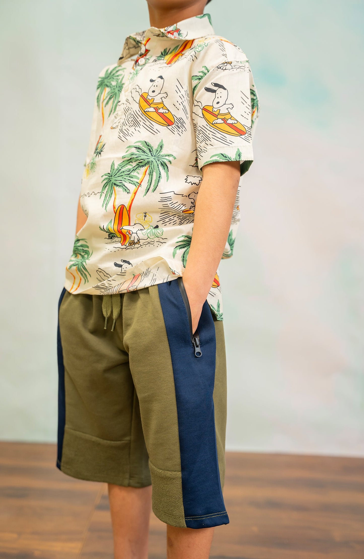 Boys Half Sleeve Printed Shirt